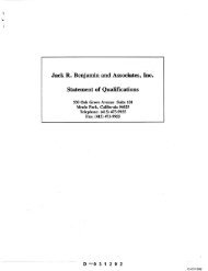 Jack R. Benjamin and Associates, Inc. Statement of Qualifications
