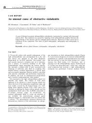 An unusual cause of obstructive sialadenitis - Dentomaxillofacial ...