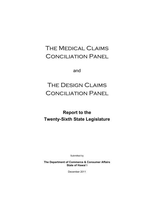 The Medical Claims Conciliation Panel