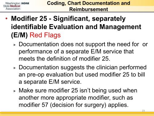 Coding, Chart Documentation and Reimbursement - Thurston ...