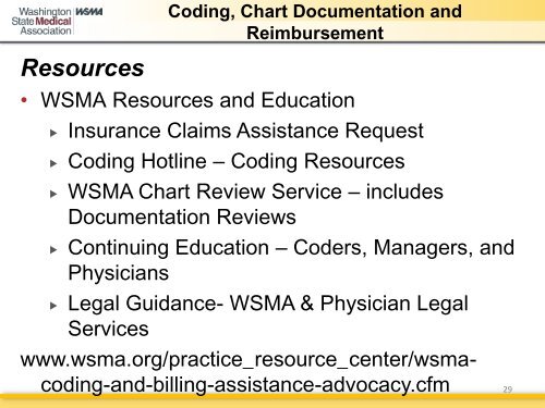 Coding, Chart Documentation and Reimbursement - Thurston ...