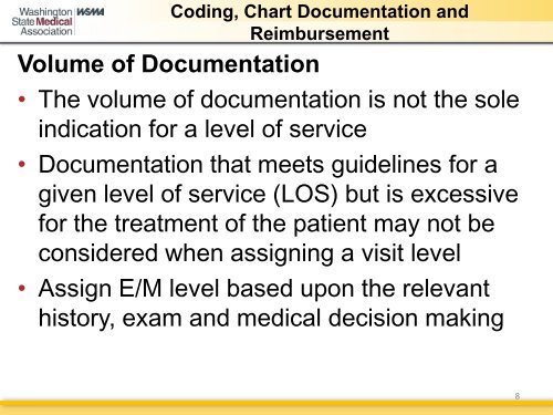 Coding, Chart Documentation and Reimbursement - Thurston ...