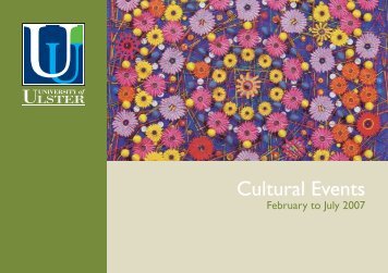 Cultural Events - Cultural Development - University of Ulster