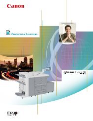 imageRUNNER 7086 Spec Sheet - American Business Copiers