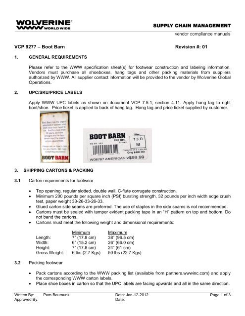 Vcp 9277 Boot Barn Revision 01