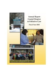 Annual Report Coastal Hospice & Palliative Care