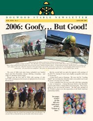 2006: Goofy… But Good! - Dogwood Stable