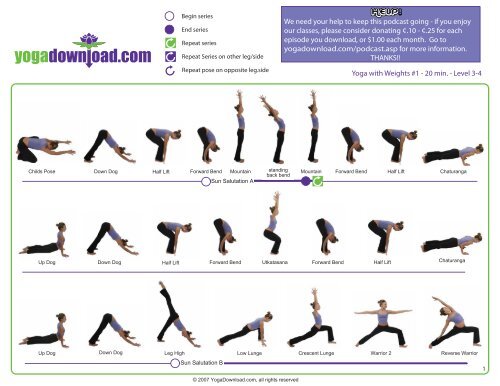Yoga with Weights #1 - 20 min. - Level 3-4 - Libsyn