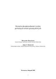 Kryteria akceptowalności ryzyka poważnych awarii przemysłowych