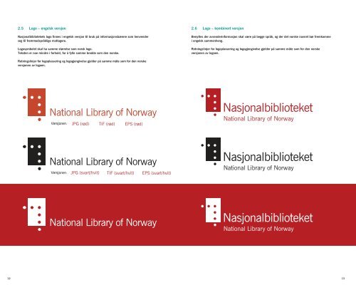 Nasjonalbibliotekets designmanual