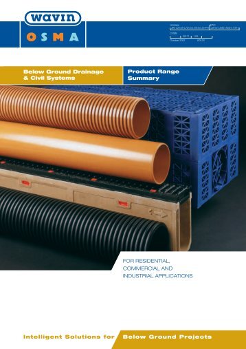 Below ground drainage systems product range summary - CMS