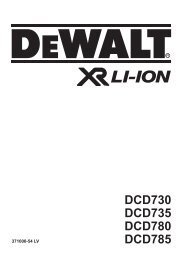 DCD730 DCD735 DCD780 DCD785 - Service - DeWalt