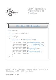C# für IT-Berufe