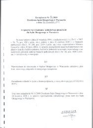 Zarządzenie Nr 12/09 Dyrektora Sądu Okręgowego w Warszawie z ...