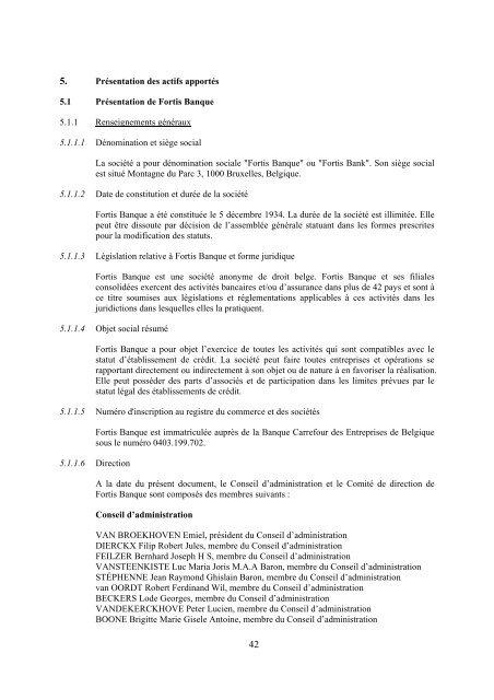 Personnes responsables du document - BNP Paribas