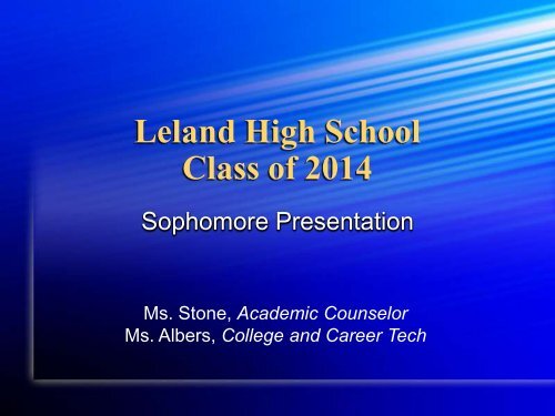 Sophomore Presentation Part I