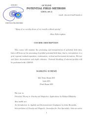 POTENTIAL FIELD METHODS - Homepage Usask