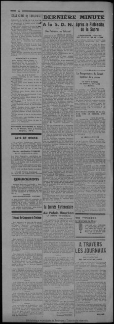 19 janvier 1935 - Bibliothèque de Toulouse