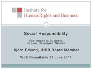 Social Responsibility - World Environment Center