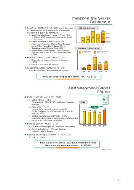 semestre 2008 - BNP Paribas