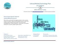 Library/Media/Technology Plan at a Glance - Pacifica School District