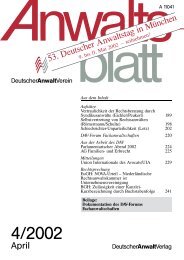 4,3 MB - Anwaltsblatt - Deutscher Anwaltverein