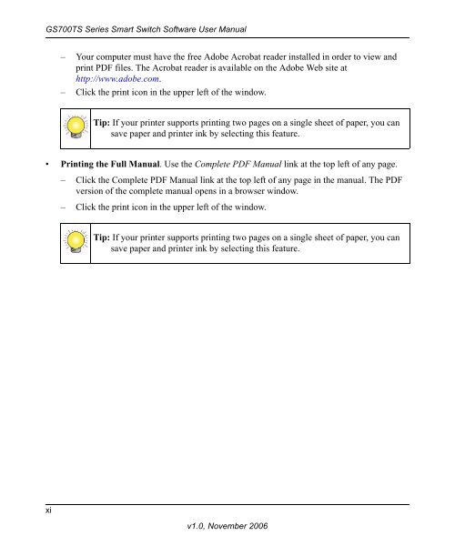 GS700TS Series Smart Switch Software User Manual - Andover ...