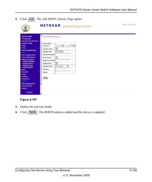 GS700TS Series Smart Switch Software User Manual - Andover ...