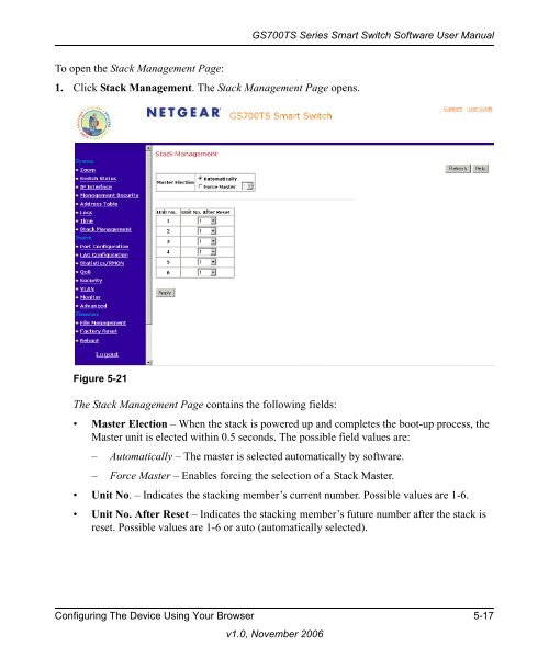 GS700TS Series Smart Switch Software User Manual - Andover ...