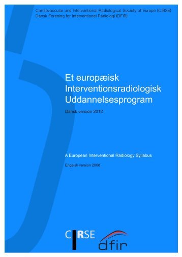 Et europæisk Interventionsradiologisk Uddannelsesprogram