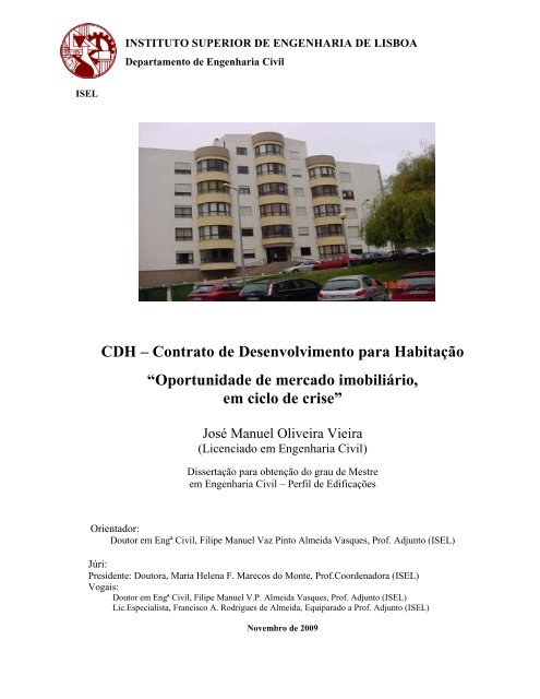 CDH – Contrato de Desenvolvimento para Habitação - Repositório ...