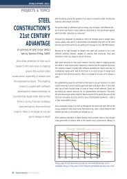 STEEL CONSTRUCTION'S 21st CENTURY ADVANTAGE - saisc