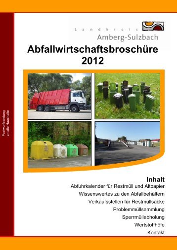 Abfuhrkalender im Landkreis Amberg-Sulzbach