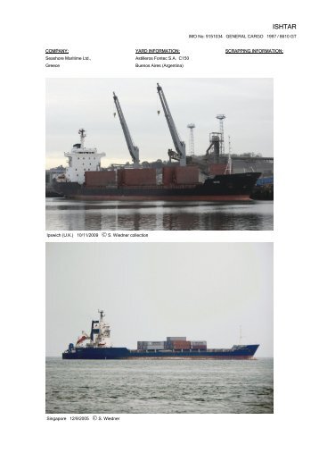 ISHTAR - Cargo Vessels International