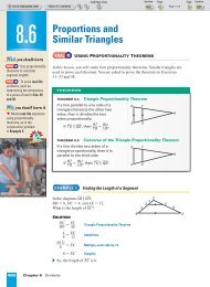 8-6 Proportions and Similar Triangles - Nexuslearning.net