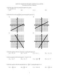 MET Sample 2009 Math 125.tst - Faculty.piercecollege.edu