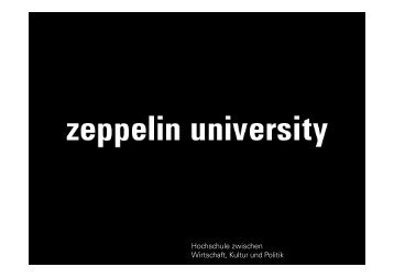 Präsentation der Zeppelin University (PDF, 3,3 MB) - Stifterverband ...