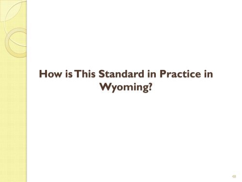 Handout - Wyoming Department of Education