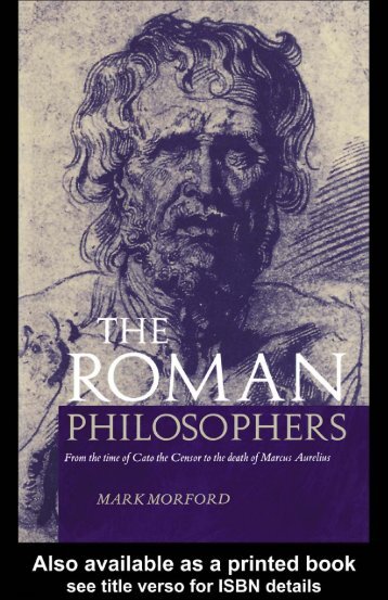 THE ROMAN PHILOSOPHERS - WordPress.com - Helix Library