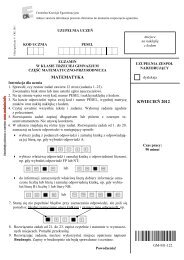 KWIECIEŃ 2012 MATEMATYKA - Centralna Komisja Egzaminacyjna