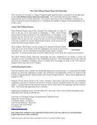 Chief William Flamm Memorial Scholarship and application form