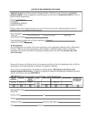 LETTER OF RECOMMENDATION FORM Applicant: Do not have this ...