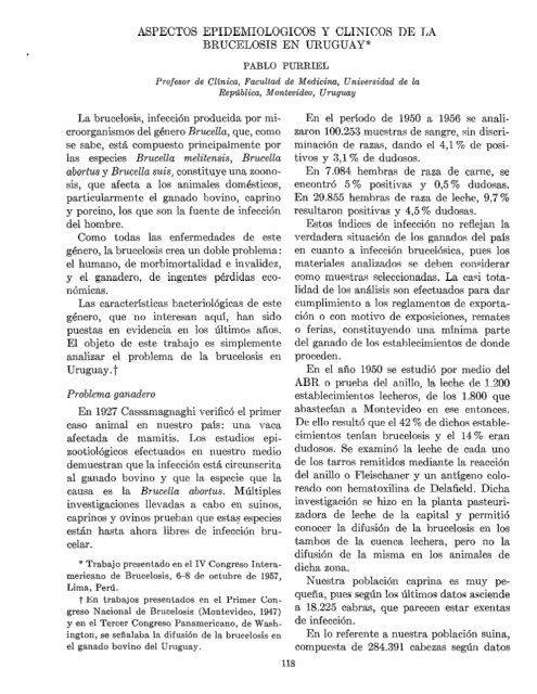 ASPECTOS EPIDEMIOLOGICOS Y CLINICOS DE LA ... - PAHO/WHO