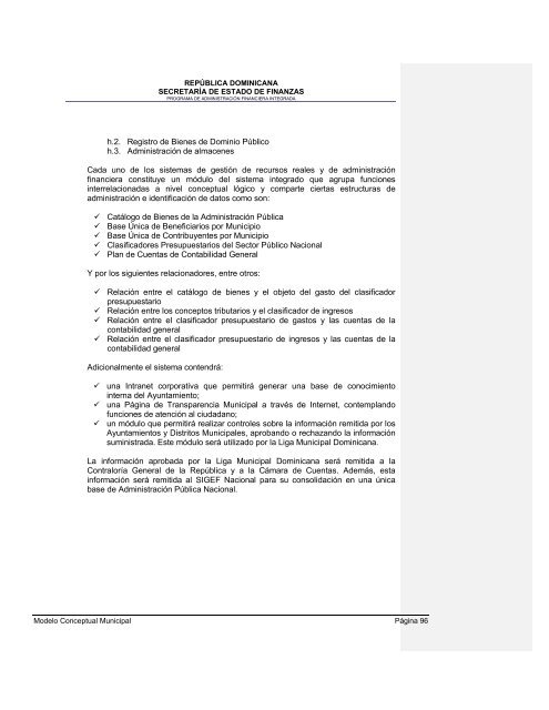 36. Modelo conceptual del Sistema de GestiÃ³n Financiera Municipal - Con Mara del Pilar Montarce y Marcos P. MakÃ³n.2004.PAFI.SecretarÃ­a de Finanzas.RepÃºblica Dominicana.pdf