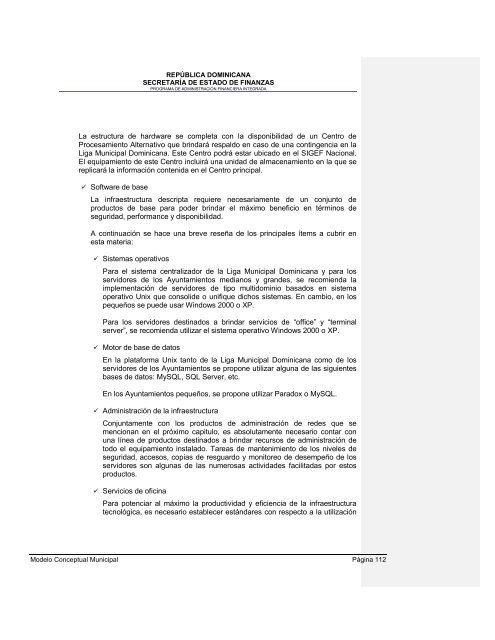 36. Modelo conceptual del Sistema de GestiÃ³n Financiera Municipal - Con Mara del Pilar Montarce y Marcos P. MakÃ³n.2004.PAFI.SecretarÃ­a de Finanzas.RepÃºblica Dominicana.pdf