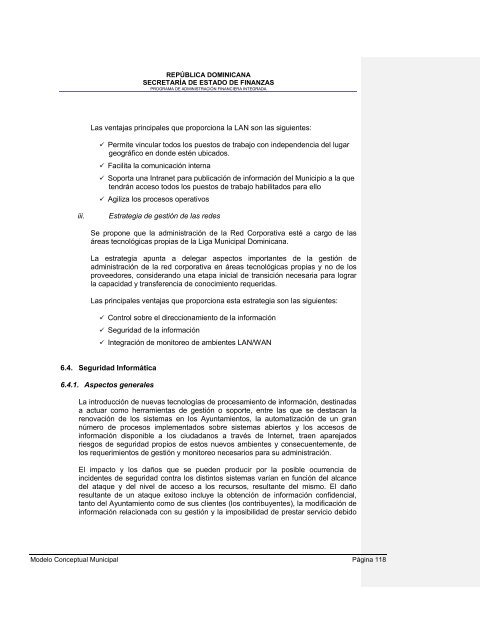 36. Modelo conceptual del Sistema de GestiÃ³n Financiera Municipal - Con Mara del Pilar Montarce y Marcos P. MakÃ³n.2004.PAFI.SecretarÃ­a de Finanzas.RepÃºblica Dominicana.pdf