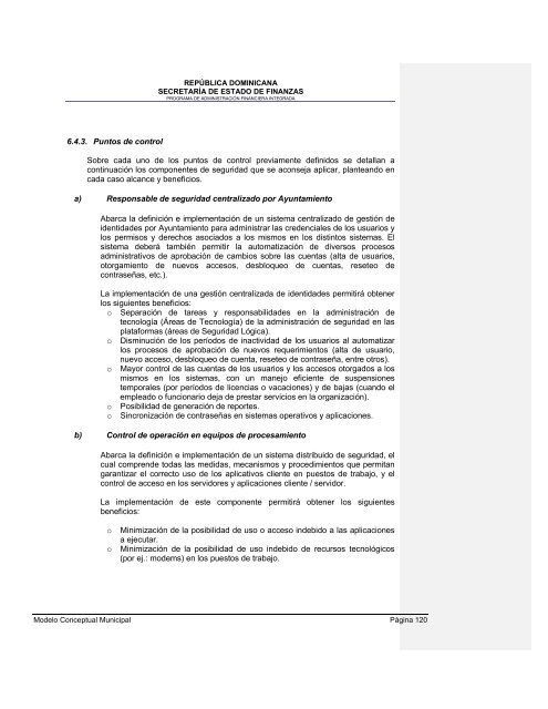 36. Modelo conceptual del Sistema de GestiÃ³n Financiera Municipal - Con Mara del Pilar Montarce y Marcos P. MakÃ³n.2004.PAFI.SecretarÃ­a de Finanzas.RepÃºblica Dominicana.pdf