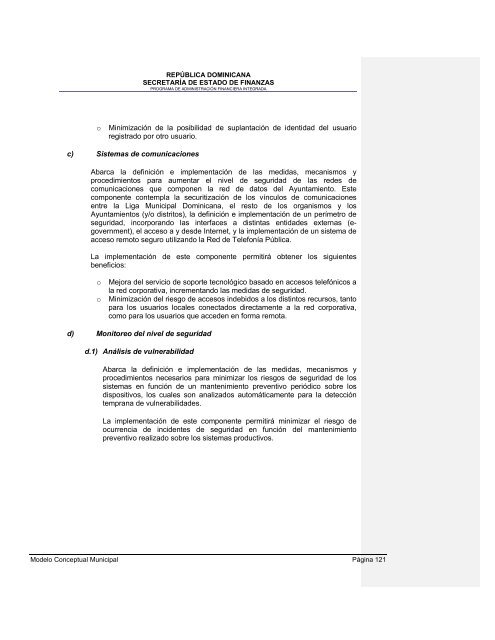 36. Modelo conceptual del Sistema de GestiÃ³n Financiera Municipal - Con Mara del Pilar Montarce y Marcos P. MakÃ³n.2004.PAFI.SecretarÃ­a de Finanzas.RepÃºblica Dominicana.pdf