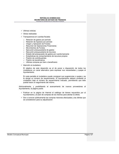 36. Modelo conceptual del Sistema de GestiÃ³n Financiera Municipal - Con Mara del Pilar Montarce y Marcos P. MakÃ³n.2004.PAFI.SecretarÃ­a de Finanzas.RepÃºblica Dominicana.pdf