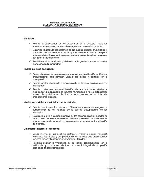 36. Modelo conceptual del Sistema de GestiÃ³n Financiera Municipal - Con Mara del Pilar Montarce y Marcos P. MakÃ³n.2004.PAFI.SecretarÃ­a de Finanzas.RepÃºblica Dominicana.pdf